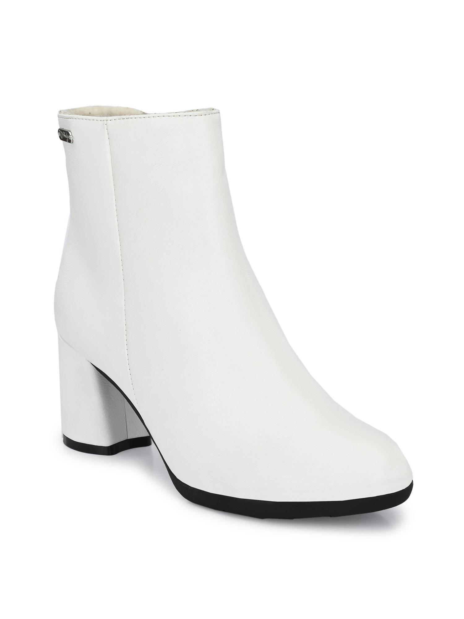 Womens White Chelsea Boots