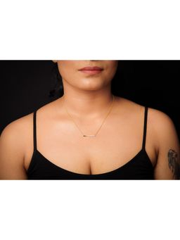 La marque-M - White Twisted Twig Diamond Necklace