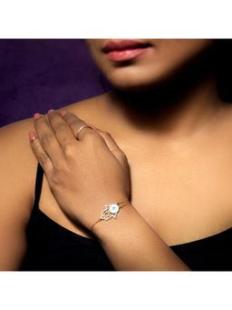 La marque-M - Blue Hamsa and Evil Eye Bracelet