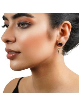 La marque-M - Purple Diamond Earrings