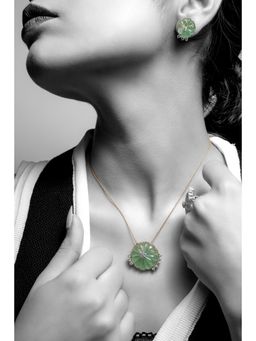 La marque-M - Green Melon Diamond Necklace