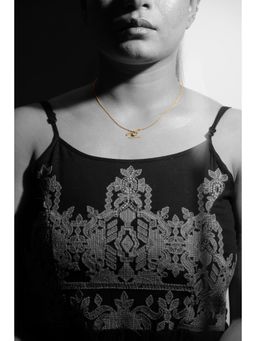 La marque-M - White Polki On The Bars Diamond Necklace