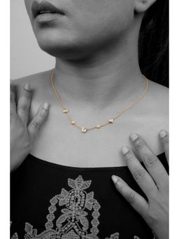 La marque-M - White Polki Diamond Chain Necklace