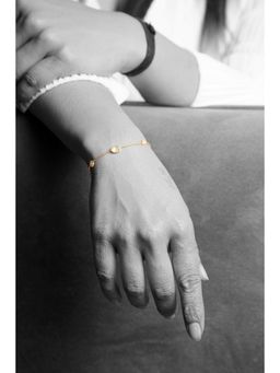 La marque-M - White Polki Diamond Chain Bracelet