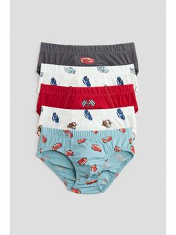 H&M - Boys Grey 5-Pack Printed Briefs