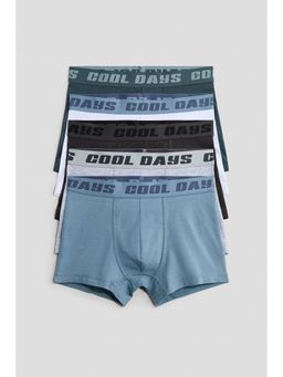 H&M - Boys Blue 5-Pack Cotton Trunks