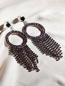 Kazo - Dual Tone Bead Detail Earrings
