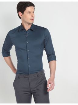 Arrow Newyork - Slim Fit Solid Twill Shirt