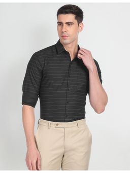 Arrow - Horizontal Stripe Cotton Formal Shirt