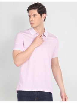 Arrow - Cotton Geometric Print Polo Shirt