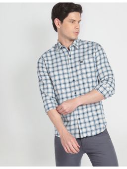 Arrow Sports - Point Collar Tartan Check Casual Shirt