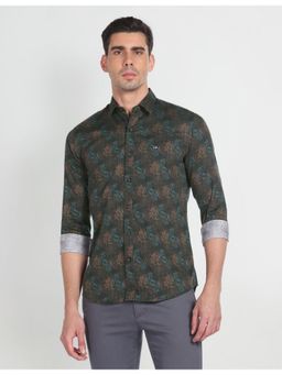 Arrow Sports - Tropical Print Manhattan Slim Fit Shirt