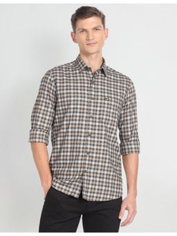 Arrow Sports - Abstract Check Cotton Casual Shirt