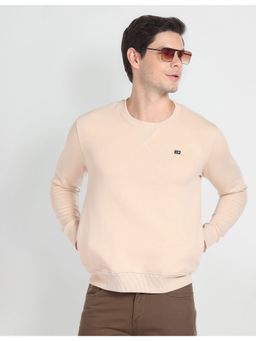 Arrow Sports - Crew Neck Long Sleeve Solid Sweatshirt