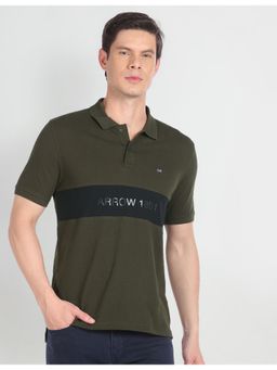Arrow Sports - Compact Cotton Colour Block Polo Shirt