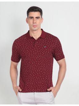 Arrow Sports - Compact Cotton Graphic Print Polo Shirt