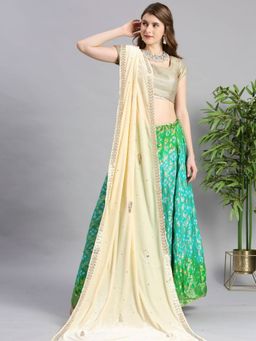 Dupatta Bazaar - Womens Gota Patti Work Velvet Dupatta