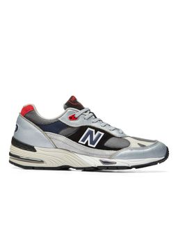 New Balance - Men 991 Silver/Black Sneakers (M991Skr)