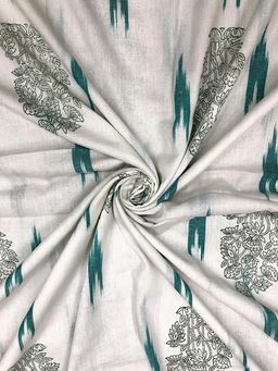 Palash - Grey Printed Unstitched Kurta Fabric