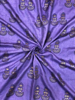 Palash - Blue Printed Unstitched Kurta Fabric