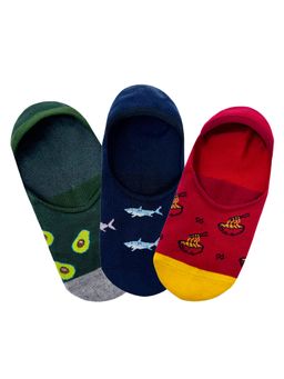 Mint & Oak - Men's Pattern Delight No Show Socks (Pack of 3)