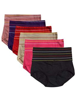 BRACHY - Cotton Women Hipster Panty Assorted Multi-Color (Pack of 2)