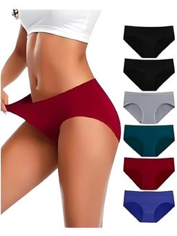BRACHY - Women Seamless Assorted Hipster Briefs Multi-Color (Pack of 2)