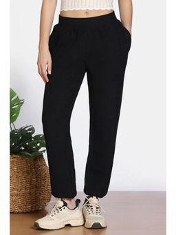 Zivame - 2 Mile Fashion Knit Cotton Loungewear Bottom - Black Beauty