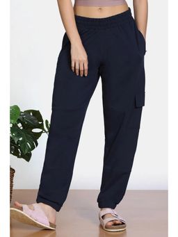 Zivame - 2 Mile Fashion Knit Cotton Loungewear Bottom - Naval Academy