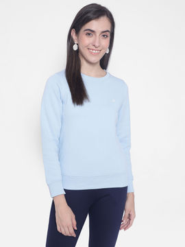 CRIMSOUNE CLUB Hoodies and Sweatshirts : Buy CRIMSOUNE CLUB Womens Sky Blue  Sweatshirt Online | Nykaa Fashion
