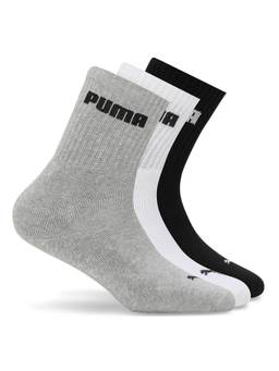 Puma - Sports Kid's Crew Socks- Multi-Color (Pack Of 3)