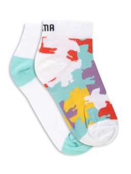 Puma - Puzzle Youth Quarter Socks- Multi-Color (Pack Of 2)