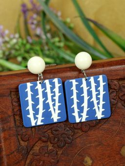 Zoey - Women Blue Contemporary Drop Earrings