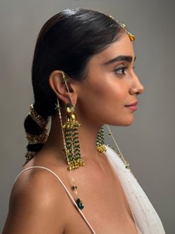 DaMAK - GUL Green Stone Drop Earrings