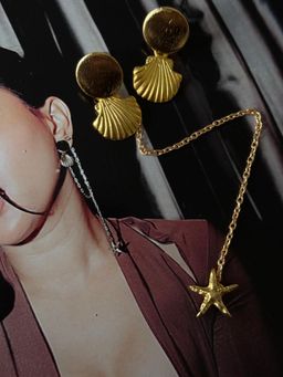 DaMAK - Sea Bling Gold Drop Earrings