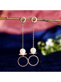 Zoey - Women Western White Pearl Earrings