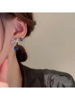 Zoey - Women Blue Stone Contemporary Earrings