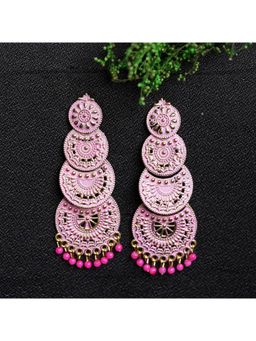 Zoey - Women Pink Traditional Drop Earrings