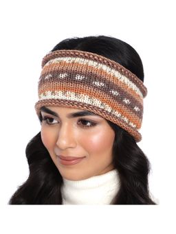 Magic Needles - Brown Self Design Headband