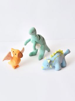 Mi Arcus - Prehistoric Dinosaurs Soft Toys for Kids (Set of 3) (0-36 Months)