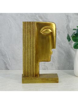 HomeTown - Willow Polyresin Egyptian Lady Face 35Cm Gold