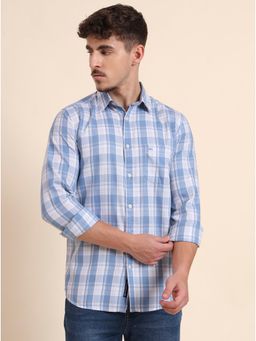 JadeBlue - Black 100% Cotton Checked Casual Shirt