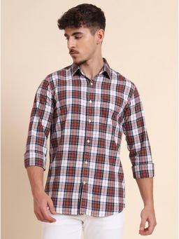 JadeBlue - Multicolor 100% Cotton Checked Casual Shirt