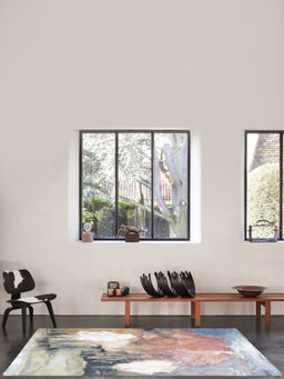 OBSESSIONS - Machine Made Contemporary Bedside Runner, Blue