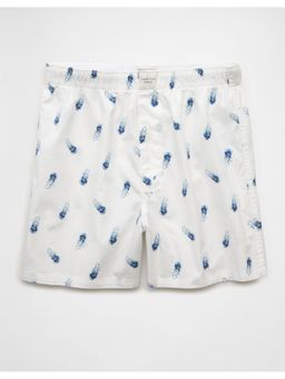 American Eagle - Men White Mens Jellyfish Stretch Boxer Short