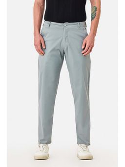 Snitch - Grey Solid Regular Casual Trouser