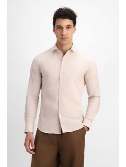 Snitch - Beige Stripes Full Sleeves Formal Shirt