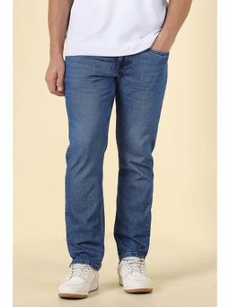 Allen Solly - Men Blue Mid Wash Jeans