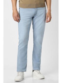 Peter England - Men Light Blue Light Wash Jeans