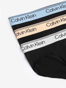 Calvin Klein - Multi-Color Solid Mid Rise Briefs (Pack of 3)